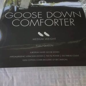 Goose down comforter